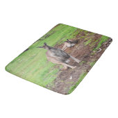 Aussie Kangaroos, Lge Memory Foam Bath Mat Badematte (Schrägansicht)