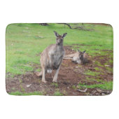 Aussie Kangaroos, Lge Memory Foam Bath Mat Badematte (Vorderseite)