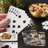 Aussie-Känguru hält eine Fleischpastete, Spielkarten (In Situ)