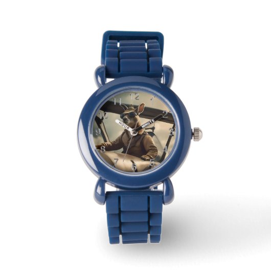 Aussie-Känguru-Pilot, Armbanduhr (Vorderseite)