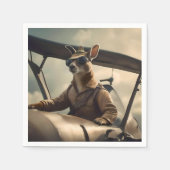 Aussie-Känguru-Pilot, Serviette (Vorderseite)