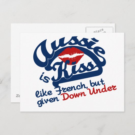 Aussie Kiss Postkarte (Vorne/Hinten)