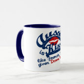 Aussie Kiss Tasse - wählen Sie Stil & Farbe (Vorderseite Links)