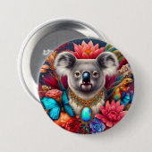 Aussie Koala Bear Fashion Button Button Brooch (Vorne & Hinten)