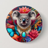 Aussie Koala Bear Fashion Button Button Brooch (Vorderseite)
