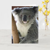 aussie koala karte (Gelbe Blume)