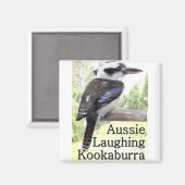 Aussie Laughing Kookaburra Magnet (Vorderseite/Rückseite)