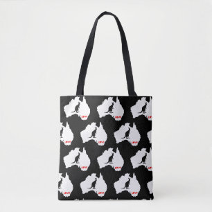 Aussie Liebe Kangaroo White Tasche
