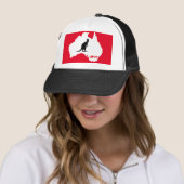 Aussie Liebe Kangaroo White Truckerkappe (Beispiel)