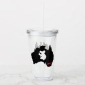 Aussie Liebe Koala Black Acryltrinkbecher (Vorderseite)