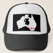 Aussie Liebe Koala White Truckerkappe (Vorderseite)