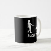 Aussie Mama Australian Shepherd Dog Dinosaur Women Kaffeetasse (VorderseiteRechts)