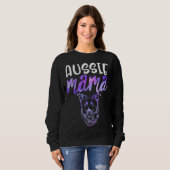 Aussie Mama Australian Shepherd Herding Dog Mom Da Sweatshirt (Vorne ganz)