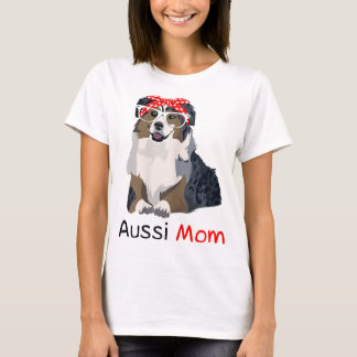 Aussie Mama Dog Bandana Pet Lover Geschenk WoAussi T-Shirt