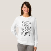 Aussie-Mama eines australischen Schäferhundes T-Shirt (Vorne ganz)