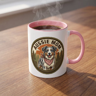 Aussie-Mutter-Kaffeetasse Australian Shepherd Mu Tasse