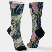 Aussie Native Bush Blooms Royal Blue Socken (Gewinkelt)