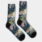 Aussie Native Bush Blooms Royal Blue Socken (Rechts)