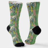 Aussie Native Bush Blooms Summer Green Socken (Gewinkelt)
