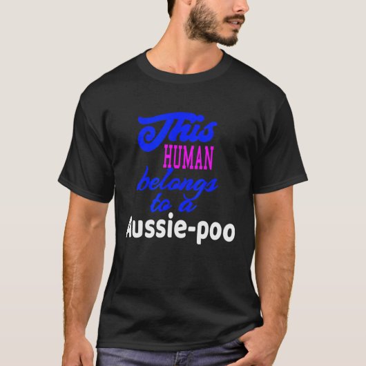 Aussie Poo Dog Poodle Australian Shepherd T-Shirt (Vorderseite)