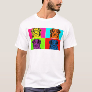 Aussie Pop Art im Warhol-Stil | Australian Shepher T-Shirt