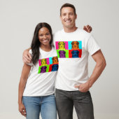 Aussie Pop Art im Warhol-Stil | Australian Shepher T-Shirt (Unisex)