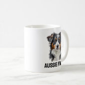 Aussie Power Tasse-Energetic Australian Shepherd g Kaffeetasse (VorderseiteRechts)
