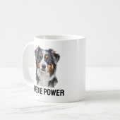 Aussie Power Tasse-Energetic Australian Shepherd g Kaffeetasse (Vorderseite Links)
