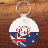 Aussie Pride Carry: Abwärts unter Spirit Key Rings Schlüsselanhänger (Vorderseite)