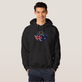 Aussie Pride Pullover: Herz des Nation Hoodie (Vorne ganz)
