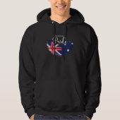 Aussie Pride Pullover: Herz des Nation Hoodie (Vorderseite)