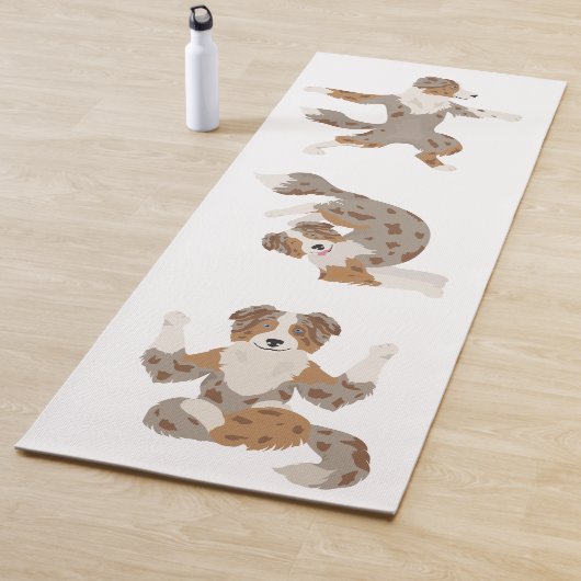 Aussie Red merle. Yoga Yogamatte (Beispiel)
