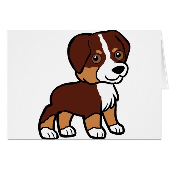 aussie red tri Cartoon (Vorderseite (Horizontal))