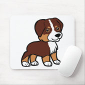 aussie red tri Cartoon Mousepad (Mit Mouse)