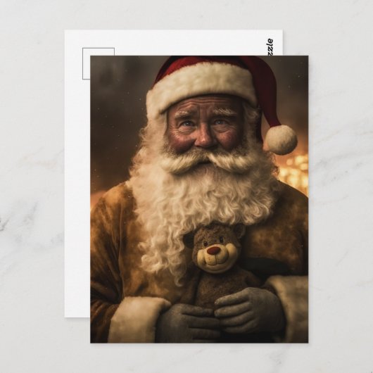 Aussie Santa Bear Postcard Postkarte (Vorne/Hinten)