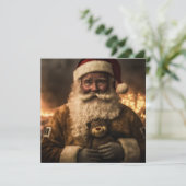 Aussie Santa Bear Single Sided Card Karte (Stehend Vorderseite)
