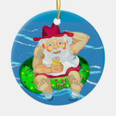 Aussie Santa Keramikornament (Vorne)