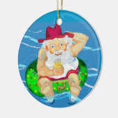 Aussie Santa Keramikornament (Links)
