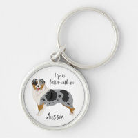 Aussie Schlüsselanhänger. Australian Shepherd Schl