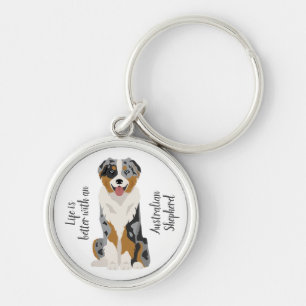 Aussie Schlüsselanhänger. Australian Shepherd Schl Schlüsselanhänger