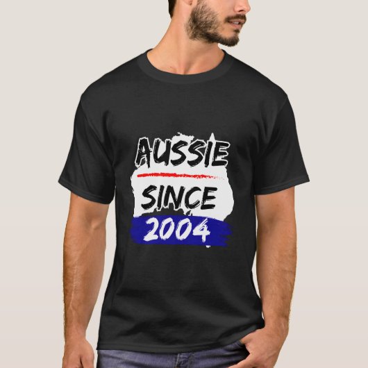 Aussie Seit 2004 Australien Karte T-Shirt (Vorderseite)