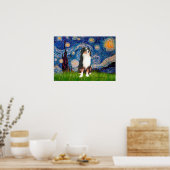 Aussie Shep (Tri2) - Starry Night Poster (Küche)