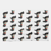 Aussie Shepherd Dog Breed Bohemian Geschirrtuch (Horizontal)