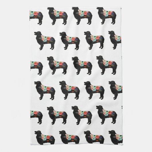 Aussie Shepherd Dog Breed Bohemian Geschirrtuch (Vertikal)