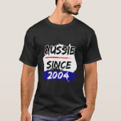 Aussie Since 2004 Australia Map T-Shirt (Vorderseite)