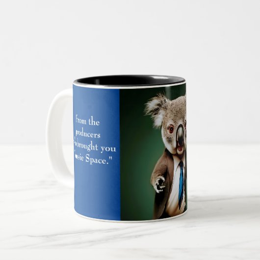 Aussie Space- Tasse (Vorderseite Links)