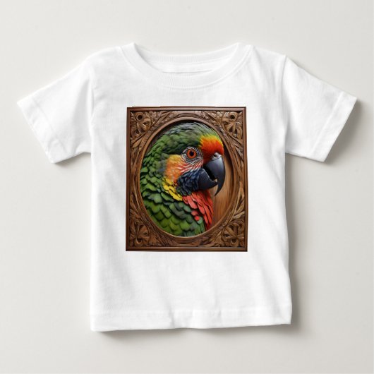 Aussie Spirit: Ein Lorikeet, das in geschnitztem H Baby T-shirt (Vorderseite)