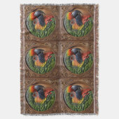 Aussie Spirit: Ein Lorikeet, das in geschnitztem H Decke (Vorderseite Vertikal)