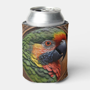 Aussie Spirit: Ein Lorikeet, das in geschnitztem H Dosenkühler