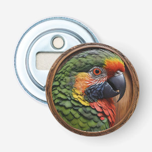 Aussie Spirit: Ein Lorikeet, das in geschnitztem H Flaschenöffner